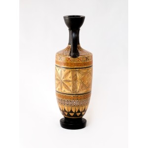 geometric handmade ceramic Lekythos - GV058COD134-28